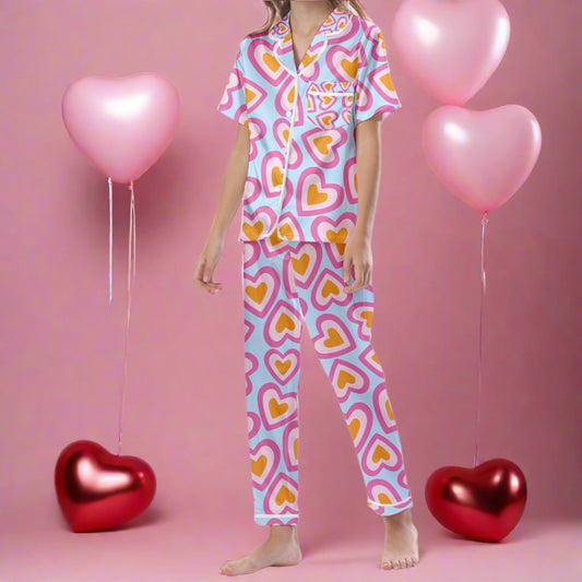 Pre Sale Valentines Satin PJ