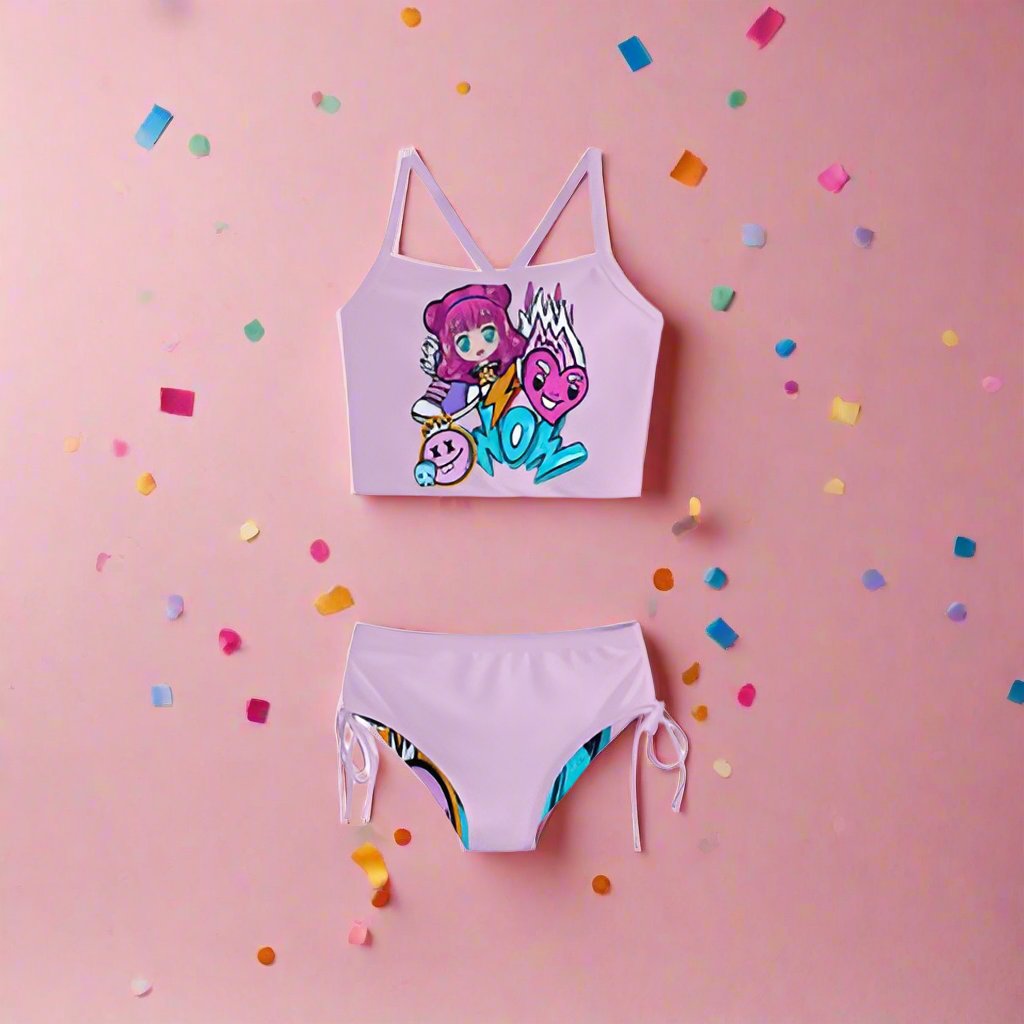 Graffiti Two Piece Swimsuit